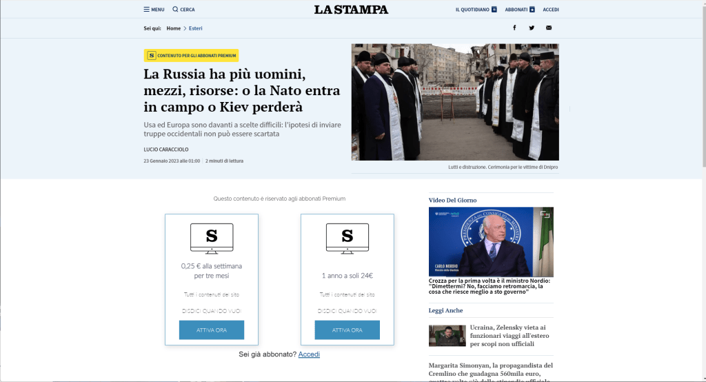 Caracciolo e il bivio dell'Occidente