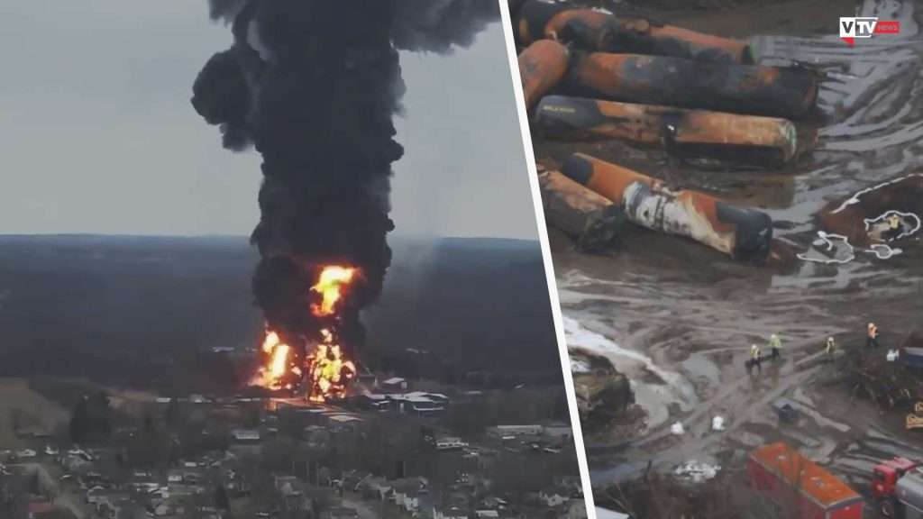 Il treno deragliato e l'incendio nell'Ohio: catastrofe ambientale